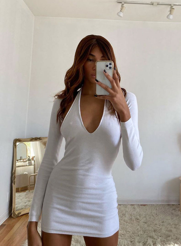 Heavenly Sent Mini Dress White